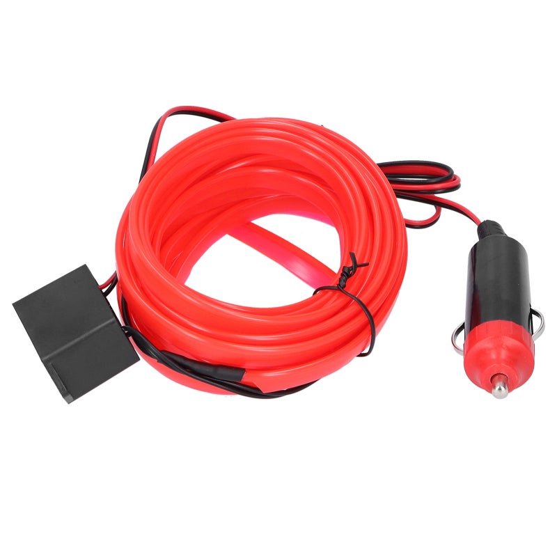 Car Interior Lighting 5M Red 12V LED Strip - High-Quality Silicone Flexible Waterproof Energy-Saving for Car Decoration Night Fishing Shop Displays - Image 2
