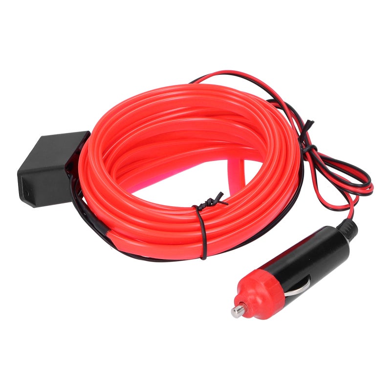 Car Interior Lighting 5M Red 12V LED Strip - High-Quality Silicone Flexible Waterproof Energy-Saving for Car Decoration Night Fishing Shop Displays - Image 1