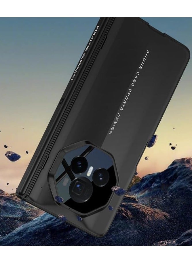 حافظة لهاتف Honor Magic V3 (2024)، حافظة هاتف غير لامعة مع واقي شاشة أمامي وحامل، غلاف خلفي رفيع جداً ومضاد للصدمات. - Image 1