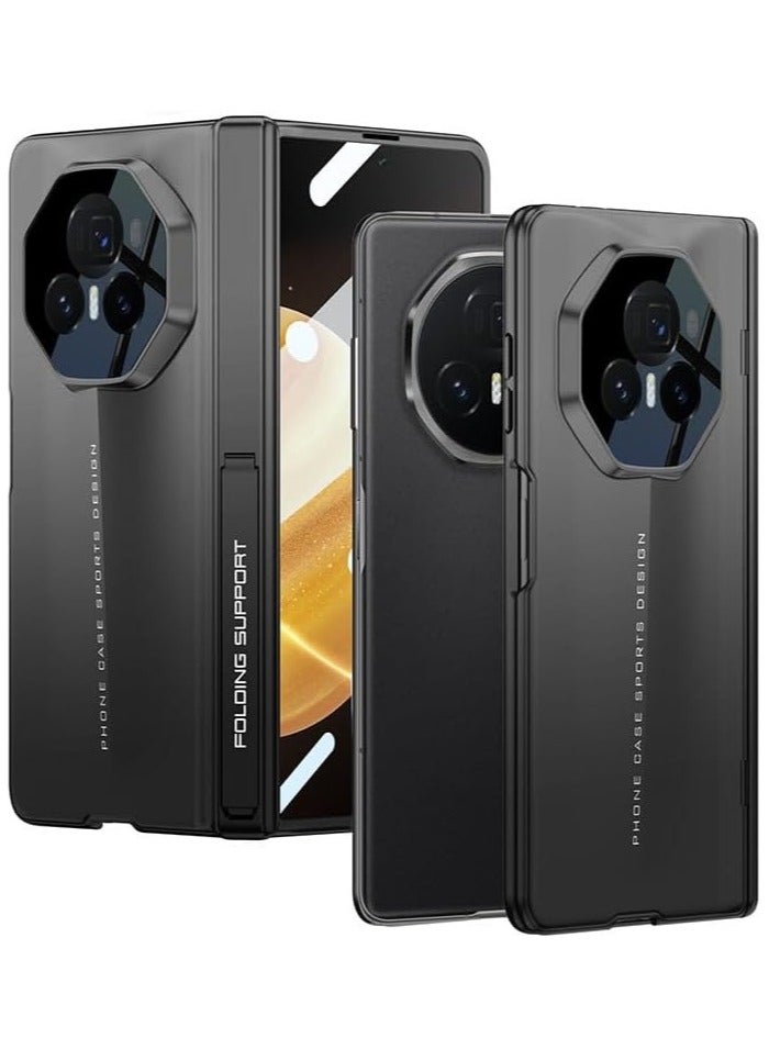 حافظة لهاتف Honor Magic V3 (2024)، حافظة هاتف غير لامعة مع واقي شاشة أمامي وحامل، غلاف خلفي رفيع جداً ومضاد للصدمات. - Image 4