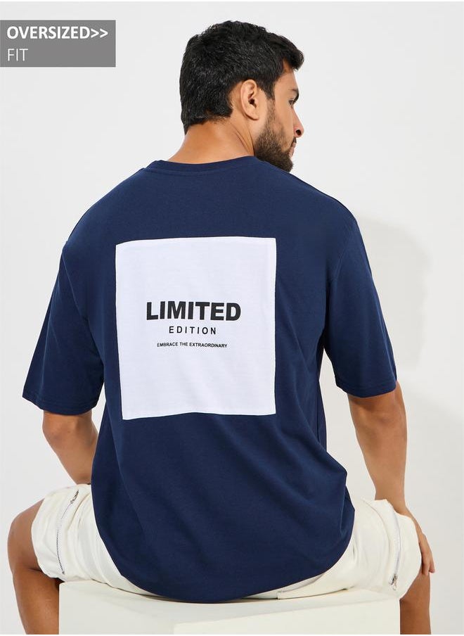 Styli Back Patch Print Oversized T-Shirt  - Image 1
