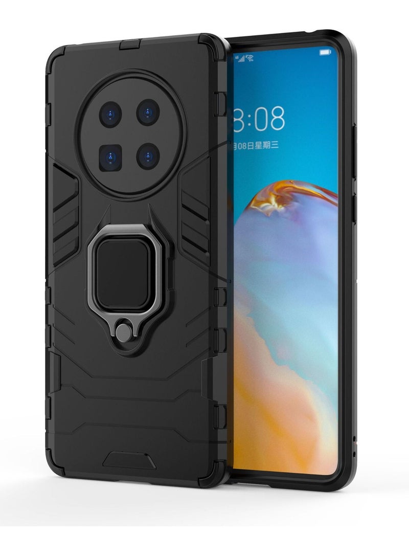 Black Protective Cover With Ring Bracket For Huawei - Image 1