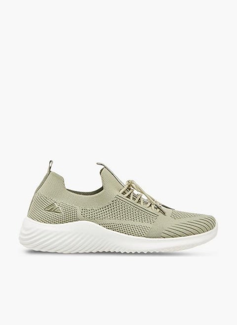 سنيكرز نسائي بنعل بارز برباط وعروة سحب