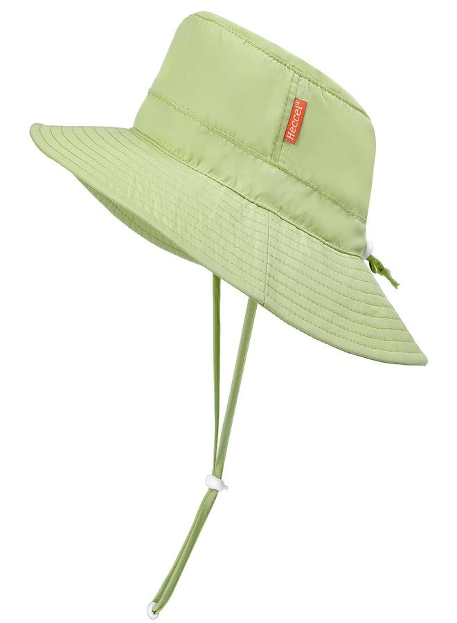HECCEI Baby Sun Hat with Wide Brim - Windproof, Sunscreen, Warm, DryShade PackNest UPF 50+ Beach Hat for Outdoor, 6-24 Months Green - Image 1