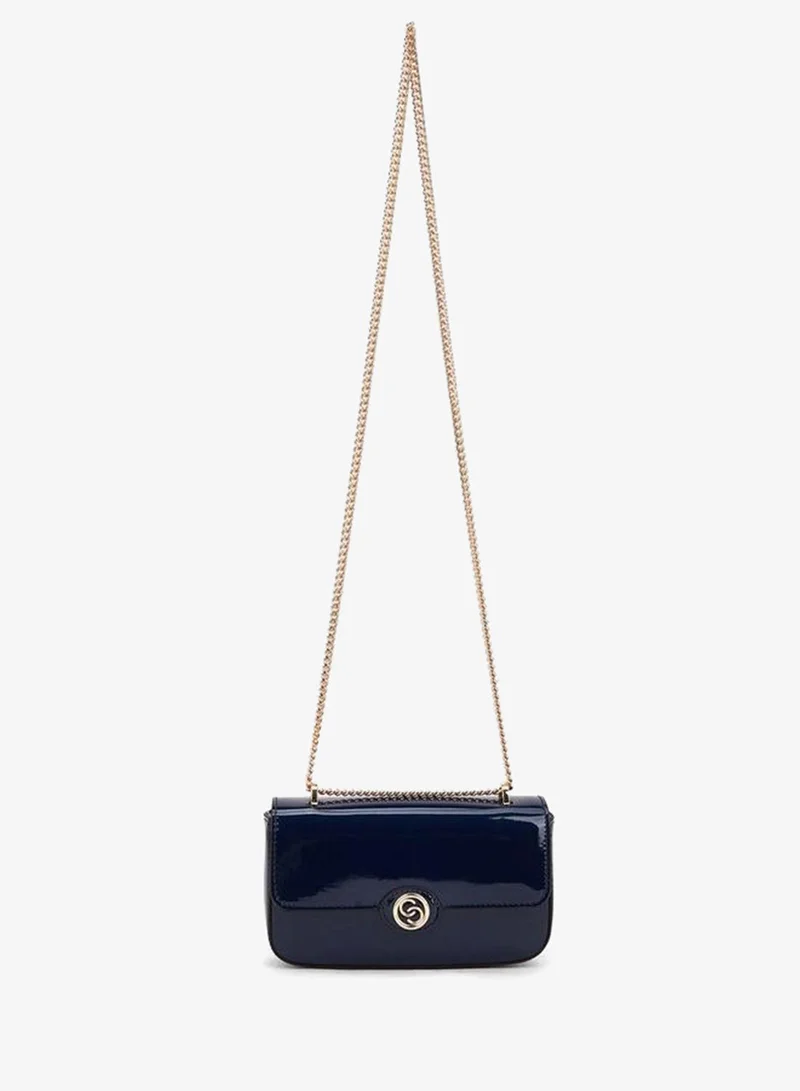 سيليست Solid Crossbody Bag with Chain Strap