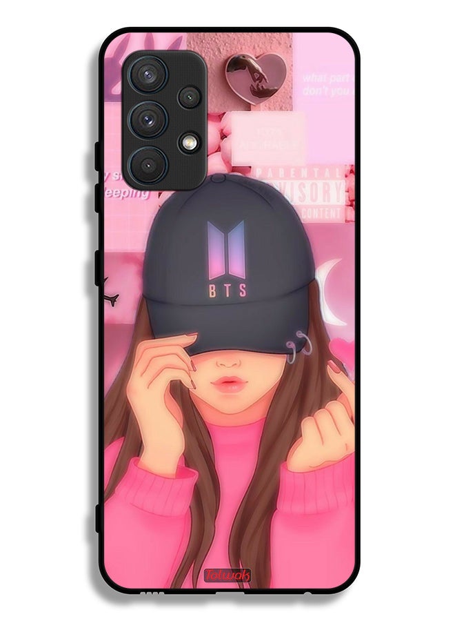 Tolwak Samsung Galaxy A32 4G Protective Case Cover Cap Girl Snap - Image 1