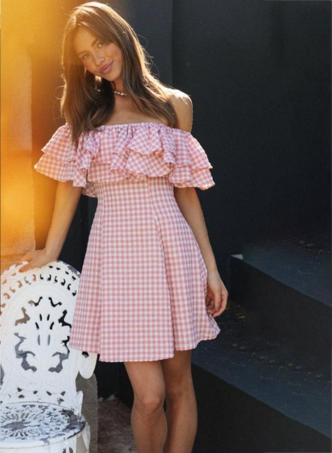 YUNIQEE Gingham Ruffle Dress  - Image 4