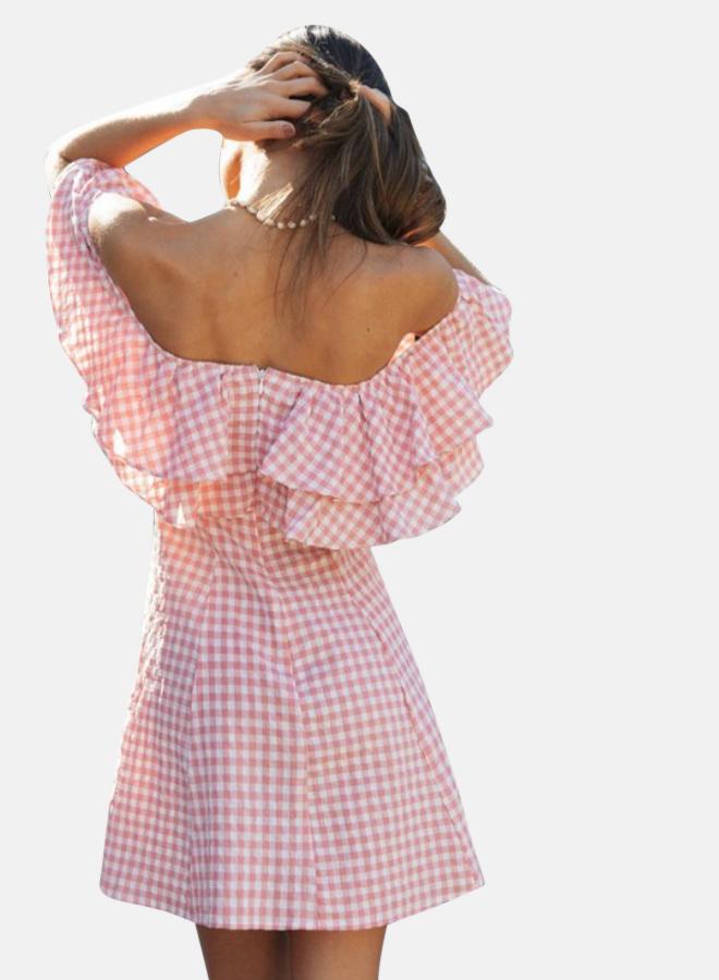 YUNIQEE Gingham Ruffle Dress  - Image 3