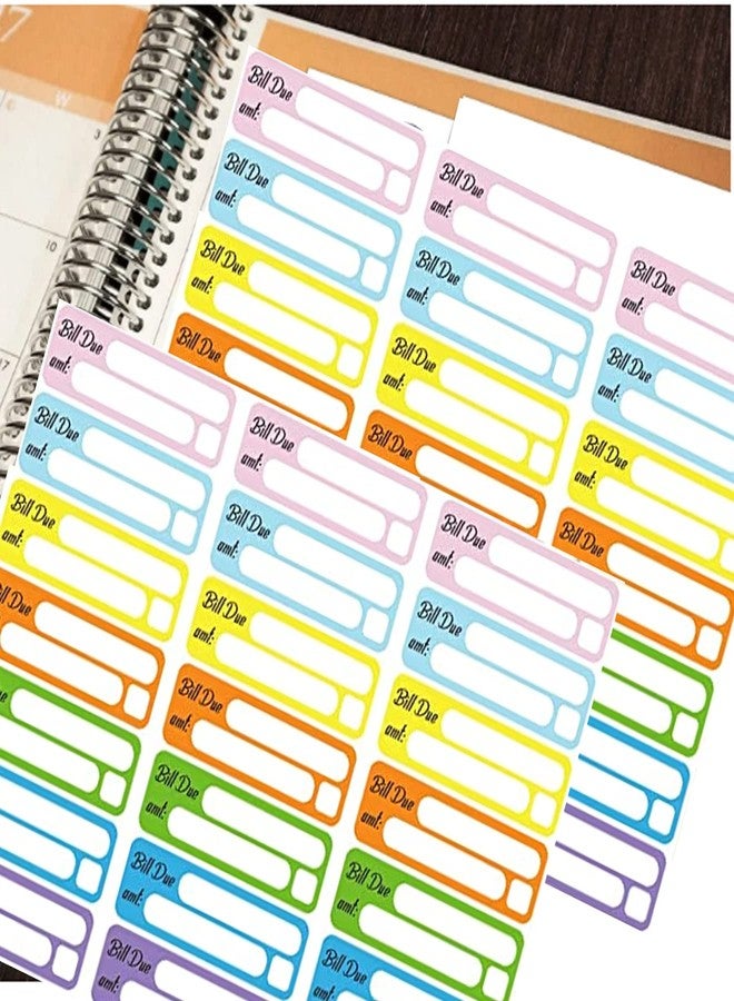 wootile Bill Due Pay Planner Sticker 210PCS Day Calendar Reminder Labels 0.5''x1.5'' Due Bill Organizer Labels Bills Dues Tracking Label Pay Planners Reminder for Planners Scrapbooking&Journals Budgeting - Image 3