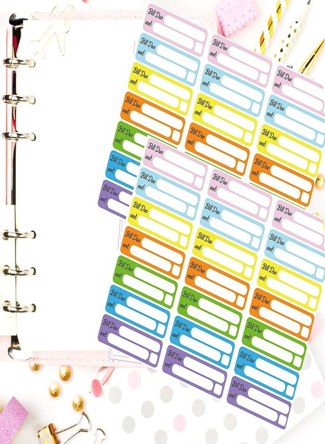 wootile Bill Due Pay Planner Sticker 210PCS Day Calendar Reminder Labels 0.5''x1.5'' Due Bill Organizer Labels Bills Dues Tracking Label Pay Planners Reminder for Planners Scrapbooking&Journals Budgeting - Image 4