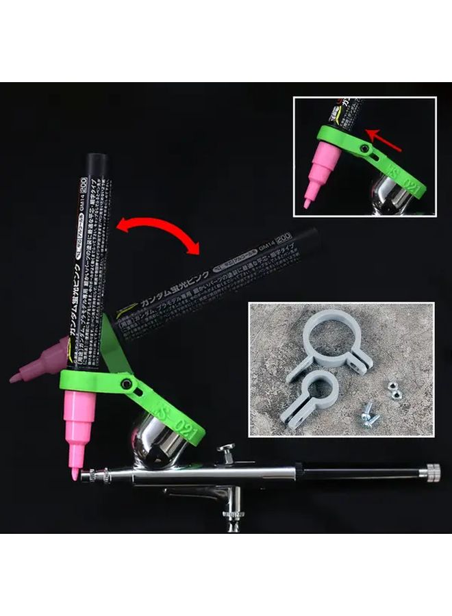 Adjustable Model Painting Airbrush Kit Type A With Precision Nozzle And Cleaning Brushes - Image 1