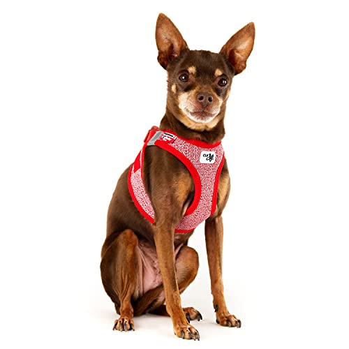 Curli Vest Harness Merino curli Clasp Red S - Image 3