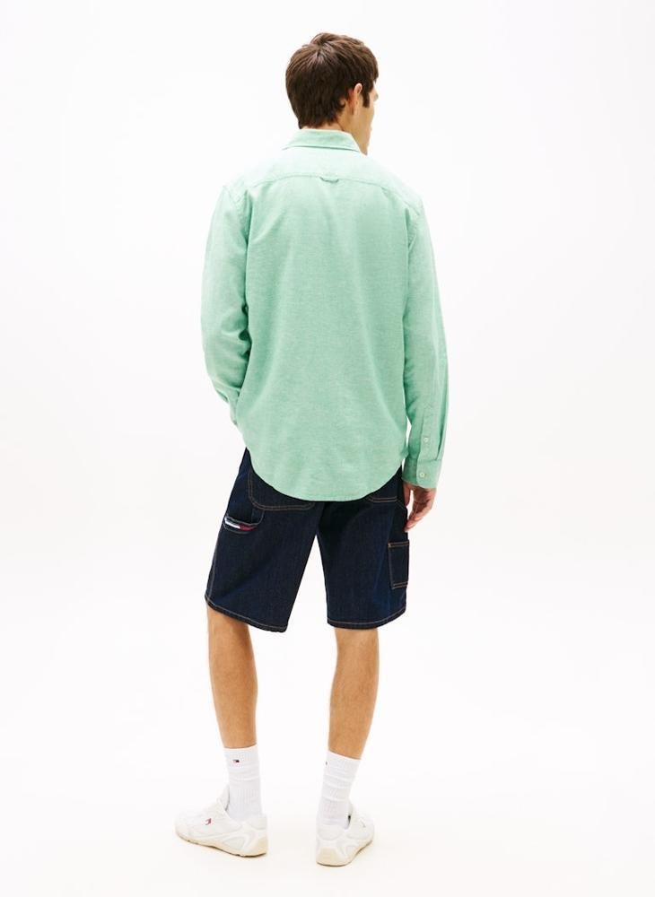 TOMMY JEANS Regular Fit Linen Blend Shirt - Image 2