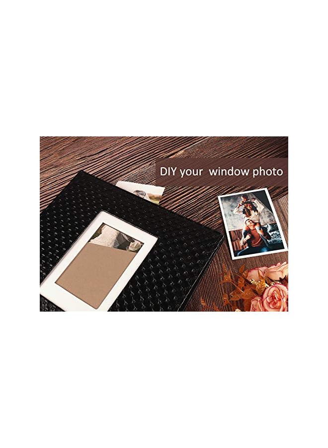 The Bros 60 Pages DIY Scrap Book Photo Album 4x6 5x7 8x10 Pictures PU Leather Cover Wedding Photo Album Baby Picture Book Family Pictures of Any Size Scrapbook Album(White) - Image 4