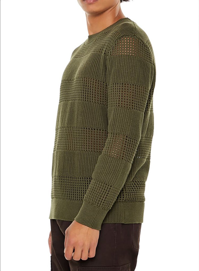 FOREVER 21 Striped Crochet Sweater  - Image 3