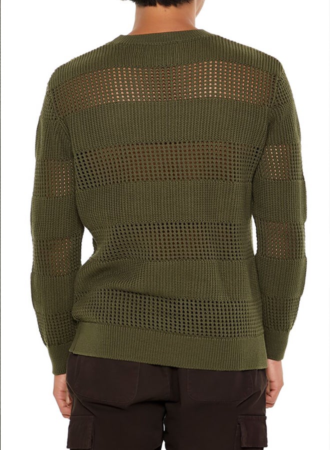 FOREVER 21 Striped Crochet Sweater  - Image 2
