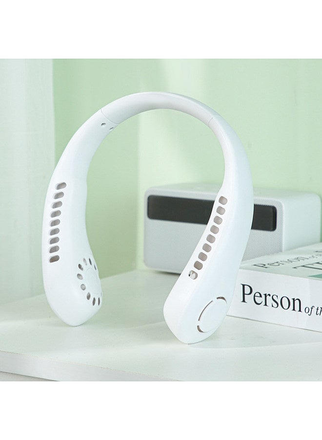 Fan 5 Gear Portable Leafless Digital Display Hanging Neck 2600mAh Large Capacity Lazy Air Conditioner USB H&held Small Fan  - Image 4