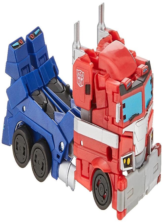 TRANSFORMERS - Transformers Toys Cyberverse Deluxe Class Optimus Prime Action Figure, Matrix Mega Shot Attack Move and Build-A-Figure Piece, for Kids Ages 6 and Up, 5-inch - Image 1