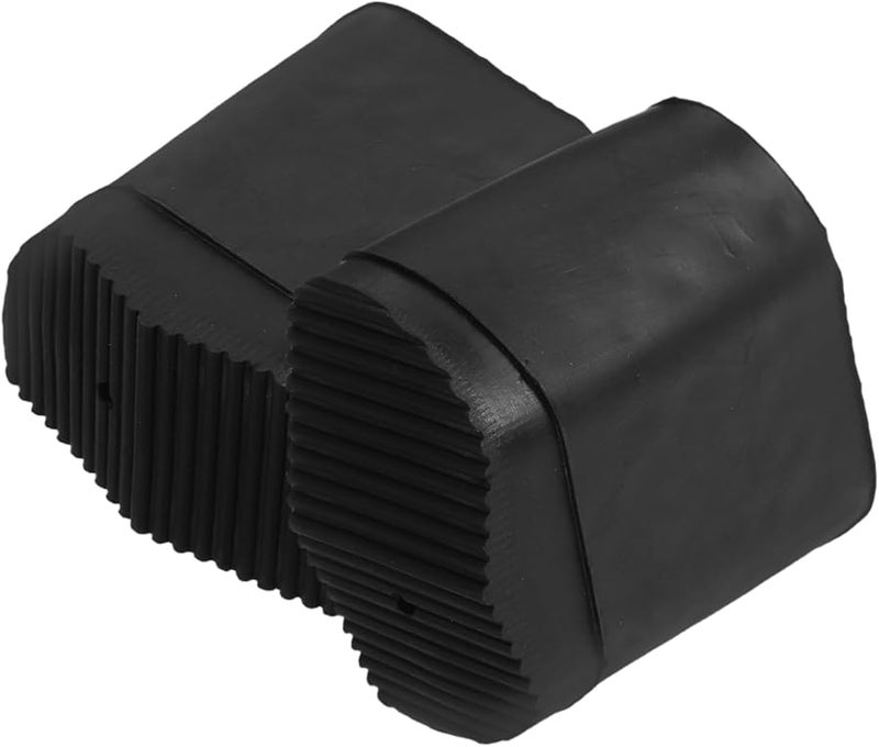 2Pcs Black Non Slip Rubber Ladder Feet Covers for Enhanced Stability Safety Replacement Accessories - Image 1