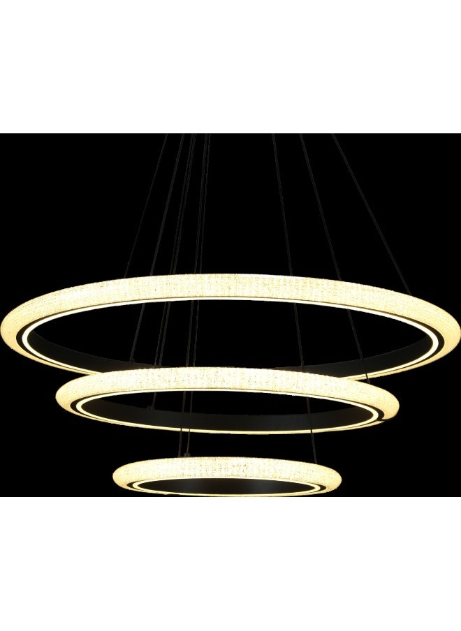 Hummer Modern black chandelier with lighting color, 3 lights, 25 watts  - Image 2