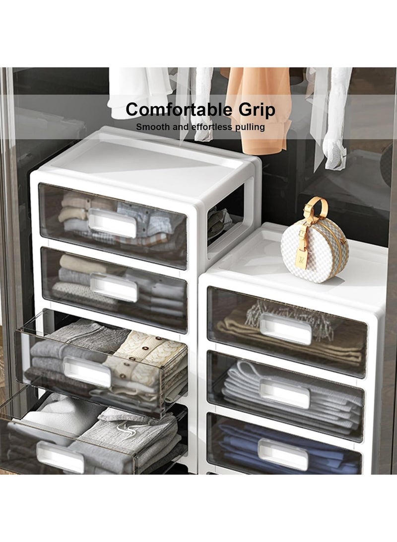 Plastic Drawer Cabinet, Plastic Storage Bins with Lids, Waterproof Drawer Containers for Toys Clothes Storage Organizer in Bedroom Bathroom Kitchen Multi-Purpose Storage Containers for Home and Office 5 Layers - Image 5