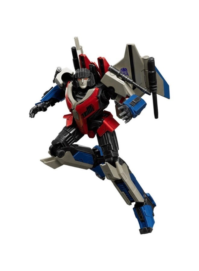 Blokees Transformers Classic Class Starscream Model Kit | Glowing Eyes | 87 Pcs Construction Action Figure Toy for Kids & Adults | STEM Collectible Building Set with Accessories - Image 3