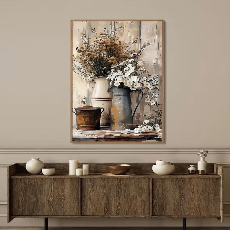WUDWL Paint by Numbers for Adults and Kids, Painting by Number Kits On Canvas, Number Artist Paint by Number Kit Funny Flower Without Frame DIY Oil Painting Acrylic Paints, Home Wall Decor, 12x16in - Image 4
