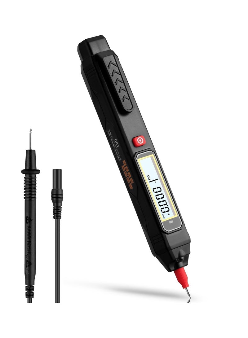 Excefore Multimeter AC/DC Voltage Tester, 6000 Counts Pen Type Professional Current Meter, Non-Contact Electricians Voltmeter Tester for AC/DC Voltage, Live Wire, Resistance, Continuity and Diode Tests - Image 1