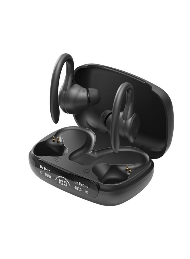 Factory direct supply new ear-hanging Y7 wireless Bluetooth headset sports running private model tws with digital  display - Image 1