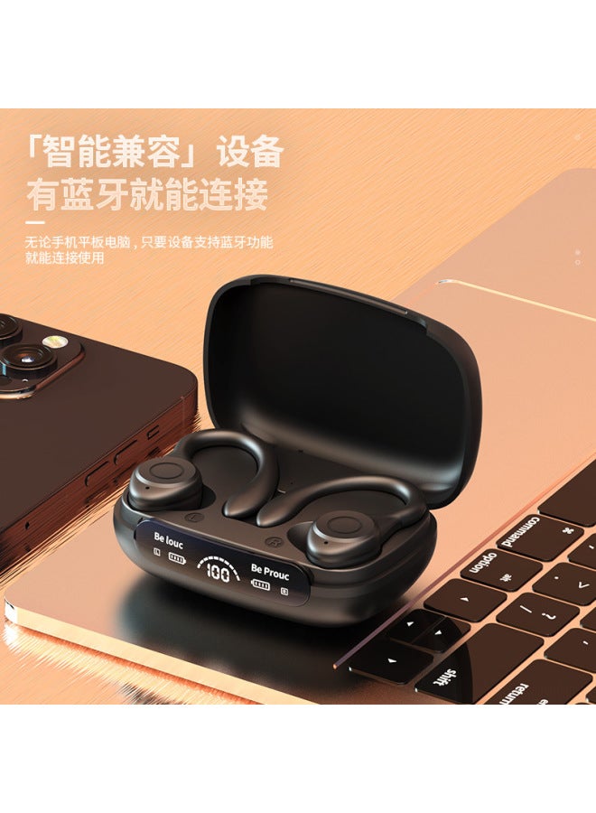 Factory direct supply new ear-hanging Y7 wireless Bluetooth headset sports running private model tws with digital  display - Image 5