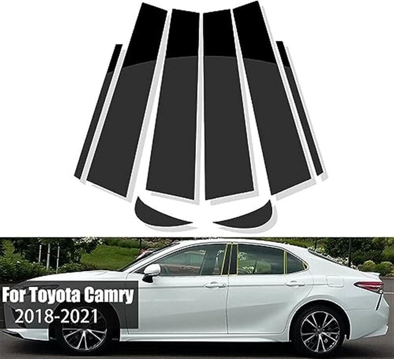 Wivplex 8 Pcs Car Window Trim Cover for Toyota Camry - Image 4