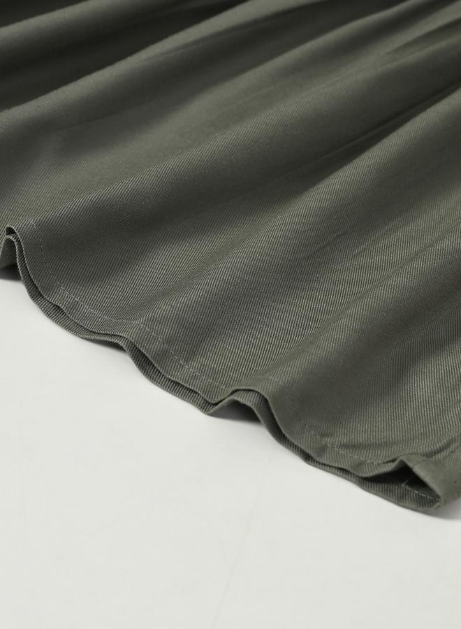 Bella Moda Embroidered Puff Sleeve Knee-Length Dress - Image 5