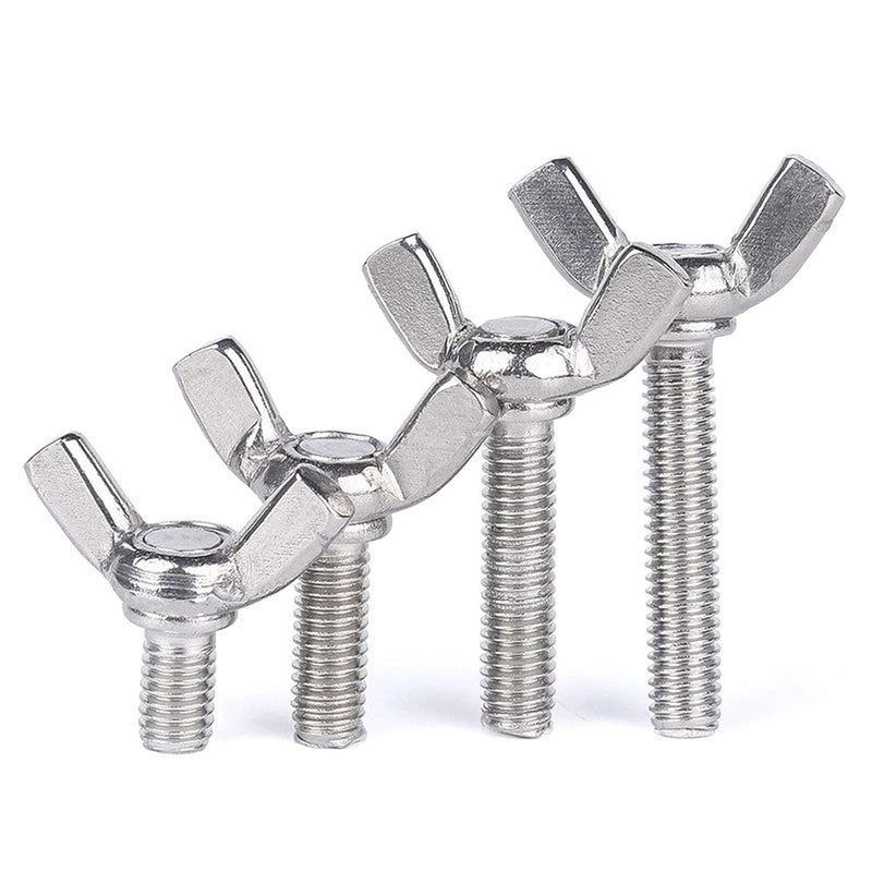 SDY 10 Pcs M5 304 Stainless Steel Wing Butterfly Screws Bolts Wing Bolt Machine Fastener Thumb Hand Screws (M5-0.8 x 8mm) - Image 5