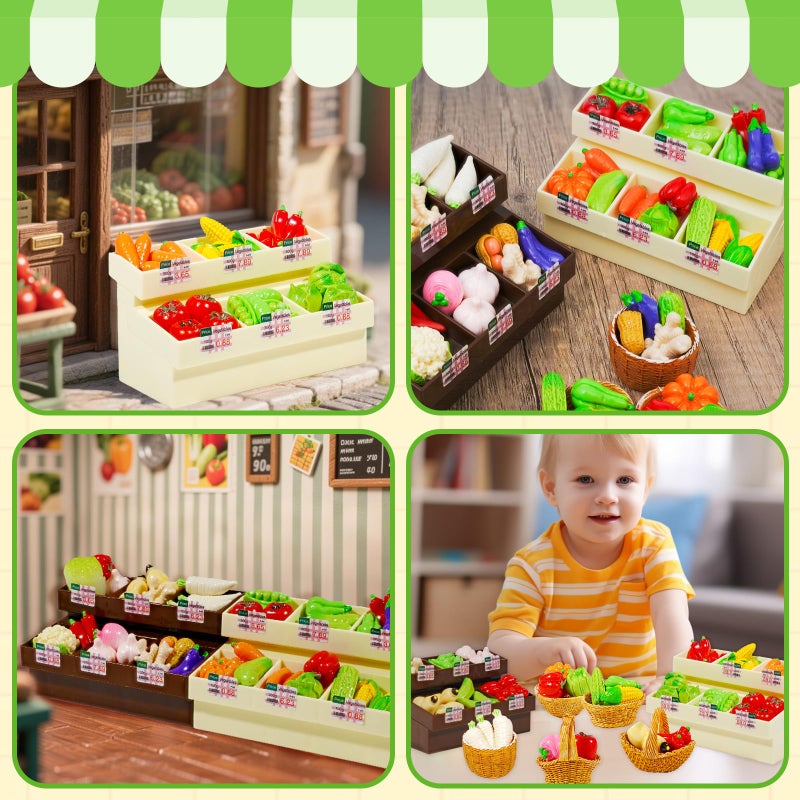 Pamonrueer Miniature Food Mini Vegetables Miniature Food Mini Bread (Vegetables) - Image 5