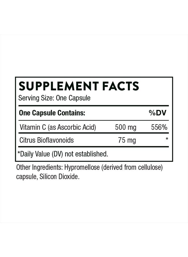 Thorne فيتامين سي - مزيج من فيتامين سي والبيوفلافونويدات الحمضية من البرتقال - دعم جهاز المناعة، إنتاج الطاقة الخلوية، إنتاج الكولاجين والأنسجة الصحية* - خالي من الغلوتين - 90 كبسولة - Image 2
