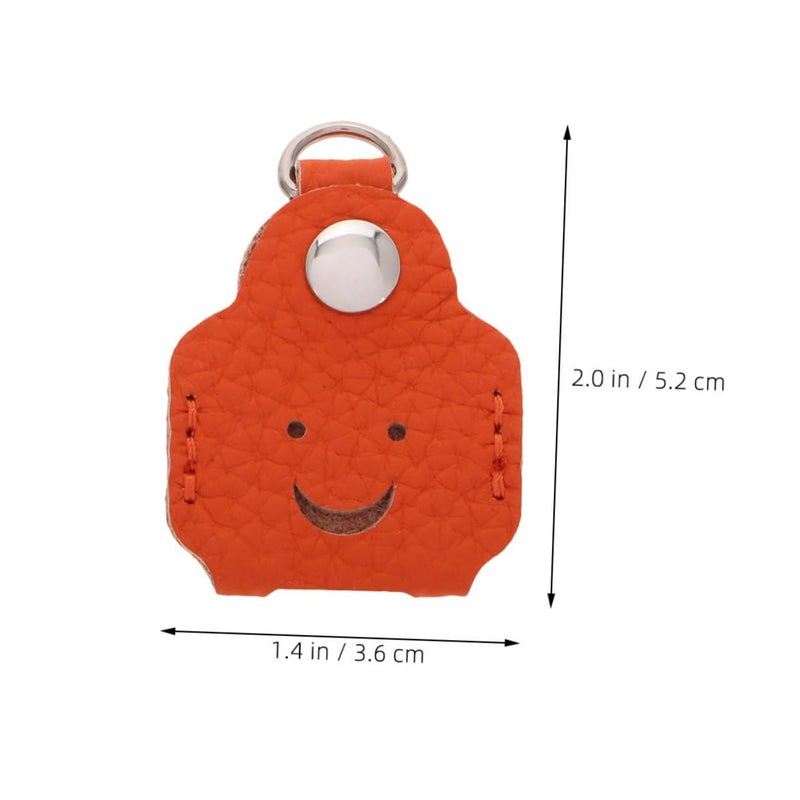 2PCS Vintage Leather Key Cover Protector Case For House And Car Keys - Image 3