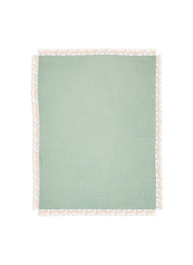 كرين بيبي 6 Layer Muslin Blanket - Evergreen