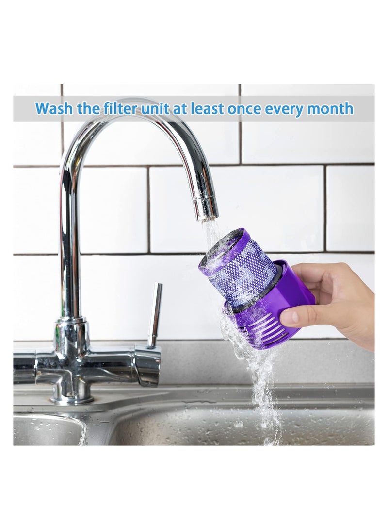 M.A&F's 2 pack V10 Filter Replacement for Dyson Cordless Vacuum Cleaner Cyclone Series, Animal, Absolute, Total Clean, SV12, Part No. 969082-01 - Image 5