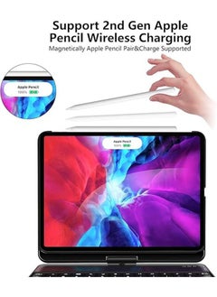 General iPad Air 4/5/iPad Pro 11/ipad 10th Gen 2022 Touch Keyboard Case, 360° Rotating Backlight, iPad Pro 12.9 6th/5th/4th/3rd Trackpad Magic Keyboard and Smart Backlit Keys  - Image 5