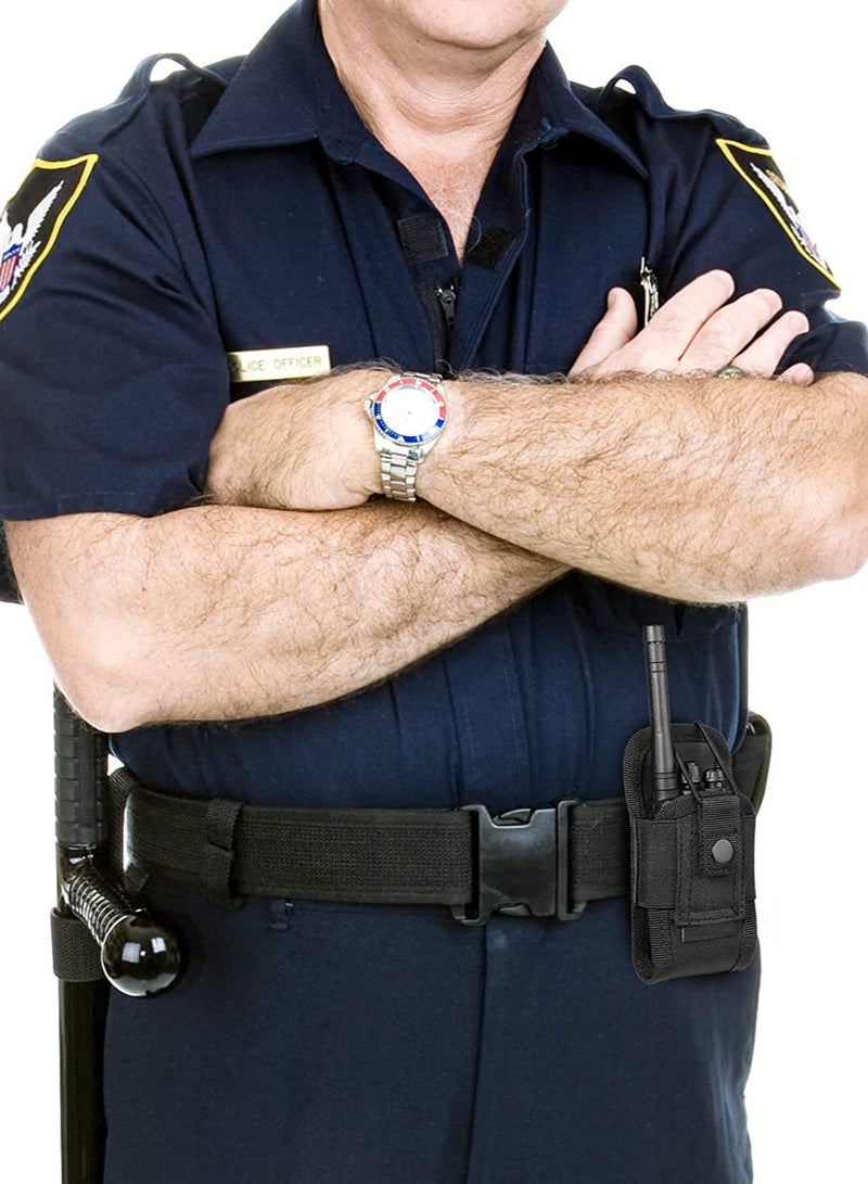 Radio Holder Holster Case Pouch Bag  for Police,Teacher,Fireman,military,Man,Outdoor (Black)