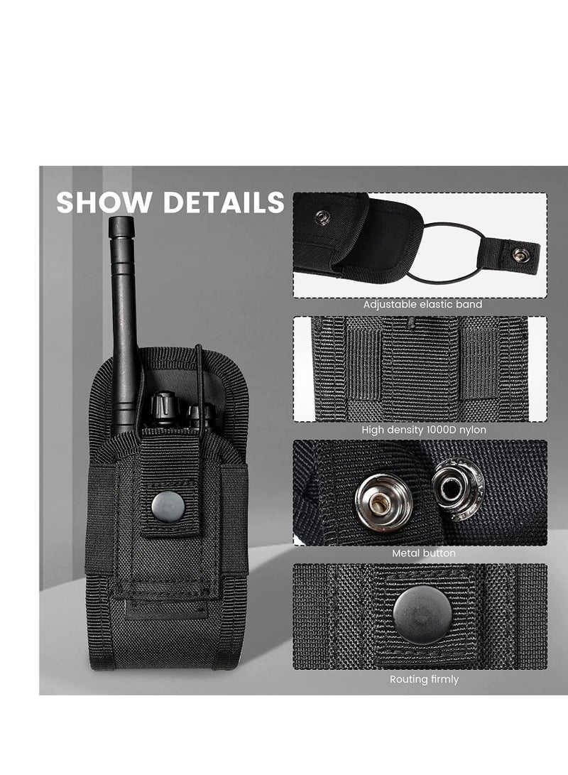 Radio Holder Holster Case Pouch Bag  for Police,Teacher,Fireman,military,Man,Outdoor (Black)