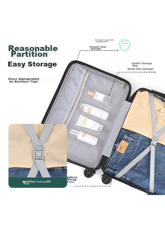 CROSS+GEAR Crossgear Cross Medal Carry-on Luggage, Lightweight Business Travel Suitcase, 20-inch Small Short-distance Travel Password Lock Suitcase, For Men And Women - Image 3