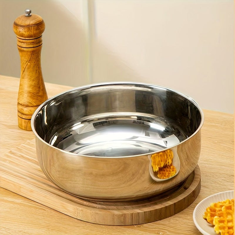 2pcs Stainless Steel Mixing Bowl Set Multipurpose Baking Basin Kitchen Tool - Image 3