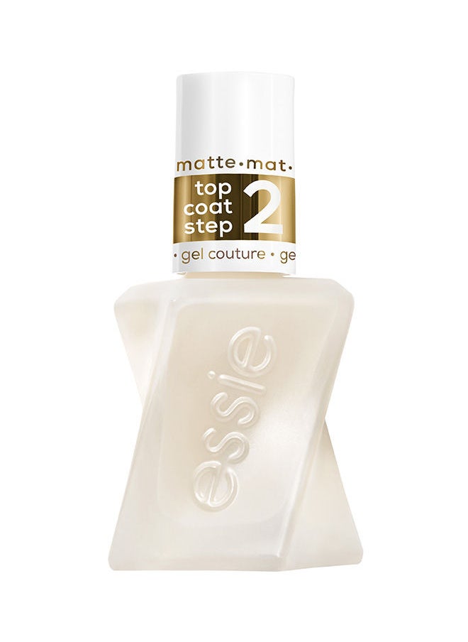 essie طلاء أظافر جل كوتور يدوم طويلاً، طبقة علوية غير لامعة 13.5 مل  - Image 1