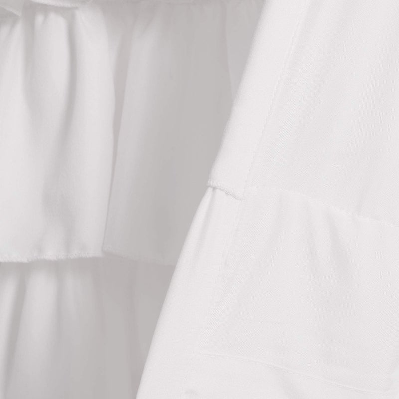 Lush Decor Belle Valance Vintage Chic Style Single Curtain, 84" W x 18" L, White - Image 5