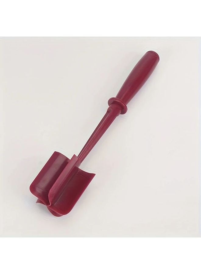 Red Manual Meat Shredder Heat Resistant Non Stick Surface Ergonomic Handle Dual Blades - Image 1