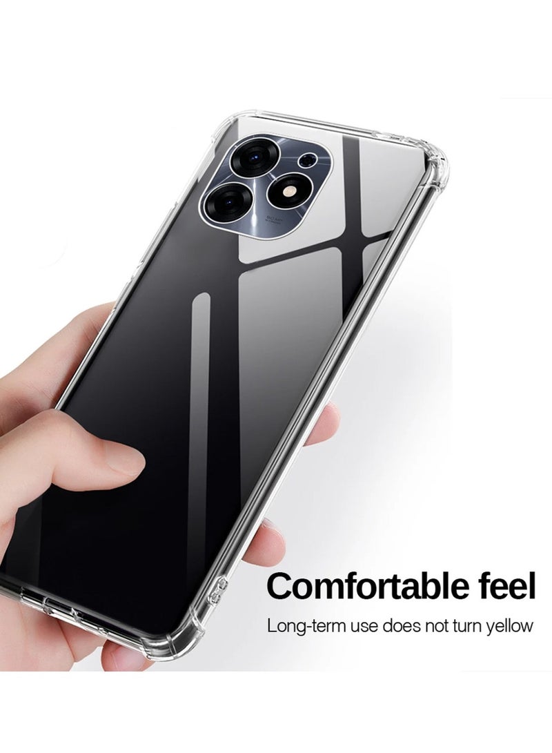 Techie Infinix Hot 40i TPU Bumper Corner Case with Camera Lens Protection Transparent Protective Back Cover - Image 2