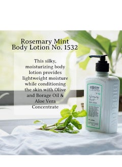 C. O. Bigelow C.O. Bigelow Rosemary Mint Moisturizing Body Lotion for Women and Men, Village Perfumer Lotion with Olive Oil, Borage Oil, and Aloe Vera, 10 fl oz  - Image 5