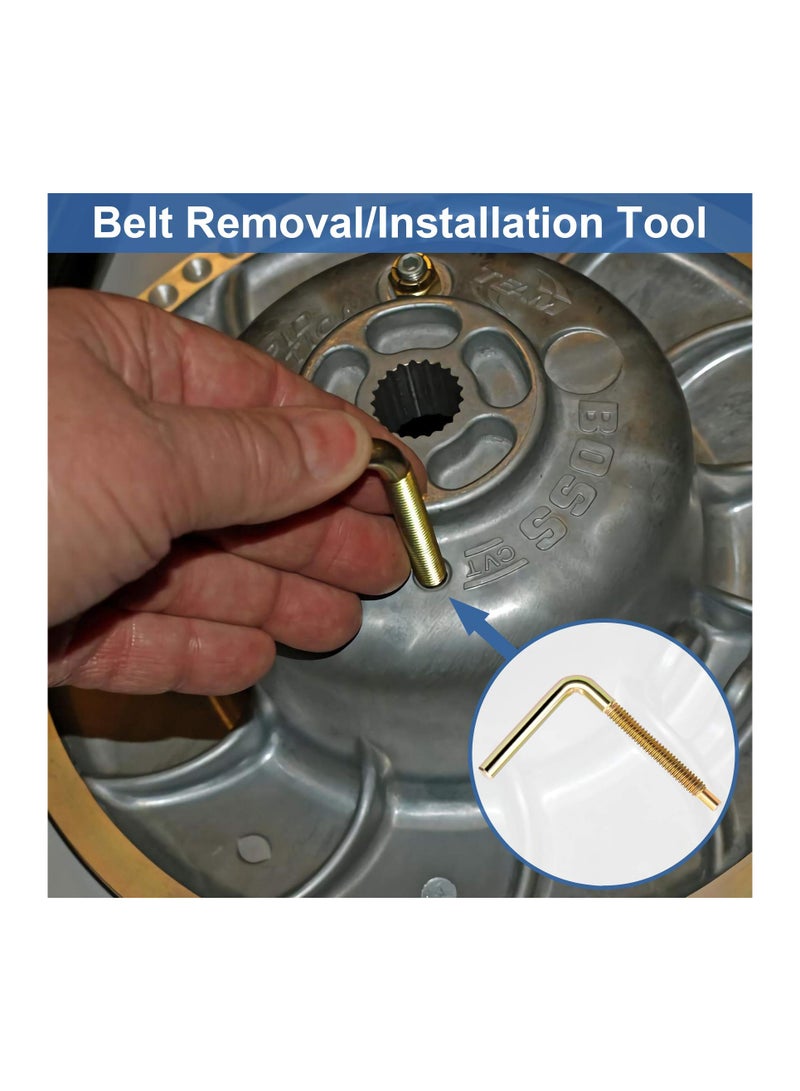 KASTWAVE 3Pcs Clutch Drive Belt Removal Tool Belt Change Tools Replace 2875911 Compatible With Polaris RZR RZR-4 XP Turbo RS1 Ranger XP 1000 2875911  - Image 5