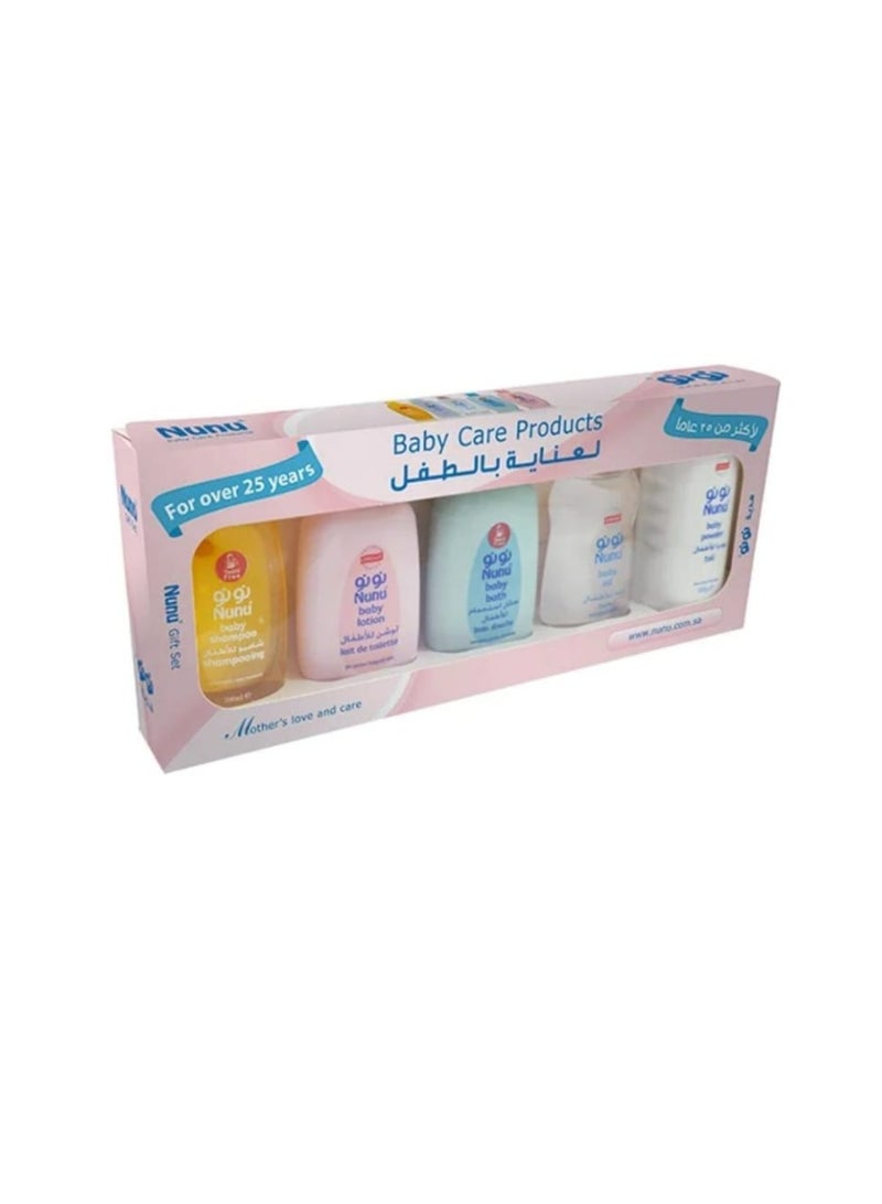Nunu Set of 5 baby care products 200 ml